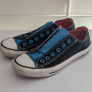 Converse All Star Low Top Multicolored Lace Tongue (Doesn't Come With Laces)